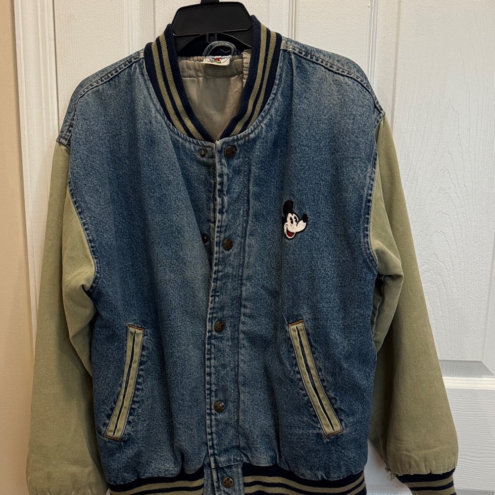 Disney Blue and Green Bomber Jacket